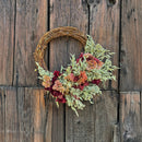 Cockscomb and Mountain Mint Wreath