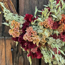 Cockscomb and Mountain Mint Wreath