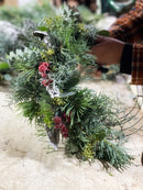 California Greens and Berry Holiday Wreath