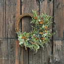 Fern and Thistle Asymmetric Wreath